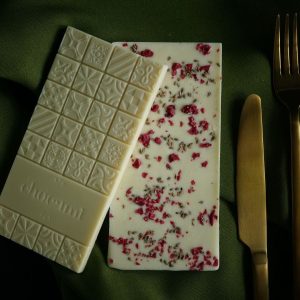 Weisse Schokolade Opalys Himbeercrisp & Anis